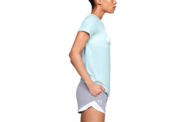 Image of Under Armour UA Tech Logo Graphic T-Shirt - Womens, Small, Rift Blue, 1351963462SM
