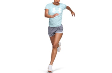 Image of Under Armour UA Tech Logo Graphic T-Shirt - Womens, Small, Rift Blue, 1351963462SM