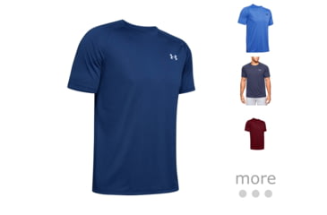 Image of Under Armour UA Tech Short Sleeve Shirt - Men's, American Blue, Blue, Blue Ink, Cordova, Halo, Ultra Orange