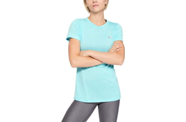 Image of Under Armour UA Tech Twist Short Sleeve Shirt - Womens, Blue Haze, Small, 1277206426SM