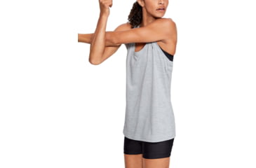 Image of Under Armour UA Tech Twist Tank Top - Womens, Mod Gray, X-Small, 1275487011XS