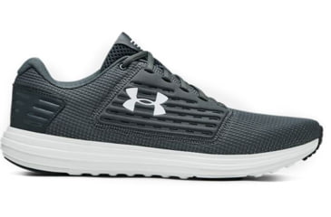 Image of Under Armour UA Surge SE Road Running Shoe - Mens, Pitch Gray/Onyx White/Khaki Base, 9, 3021231-103-9