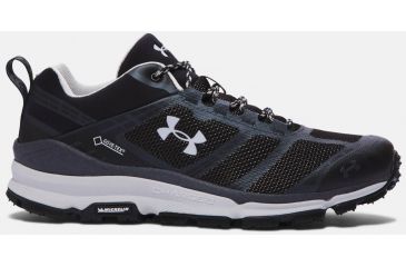 Image of Under Armour Verge Low GTX Hiking Shoe - Men's-Black/Gray/Elemental-Medium-8.5