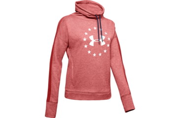 Image of Under Armour Womens Freedom Funnel Neck, Red - 1347196610SM