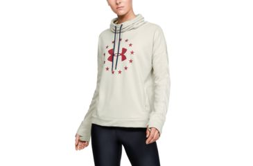 Image of Under Armour Freedom Funnel Neck Top - Women's, Summit White, 2X-Large, 13471961102X