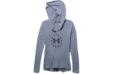 Image of Under Armour Womens Freedom Triblend Hoody,Navy Seal,Large 1255068942LG