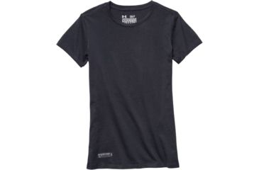 Image of Under Armour Womens Tactical Short Sleeve Charged Cotton T-Shirt,Black,XL 1235247001XL