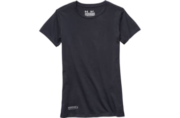 Image of Under Armour Womens Tactical Short Sleeve Charged Cotton T-Shirt,Dark Navy Blue,Medium 1235247465MD
