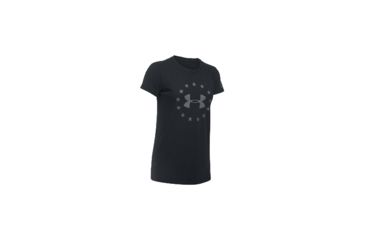 Image of Under Armour Womens Ua Freedom Logo T, Black - 1300367001LG