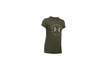 Image of Under Armour Womens Ua Freedom Logo T, Marine Od Green - 1300367390SM