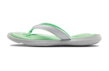 Image of Under Armour UA Marbella VII Sandals - Women's, 10, White/Green, 302272310210