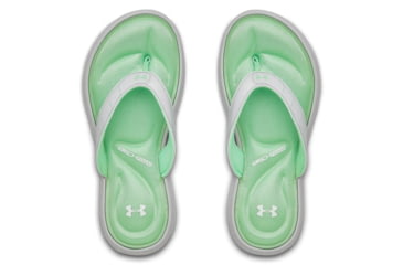 Image of Under Armour UA Marbella VII Sandals - Women's, 10, White/Green, 302272310210