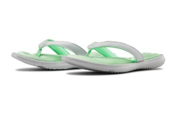 Image of Under Armour UA Marbella VII Sandals - Women's, 10, White/Green, 302272310210