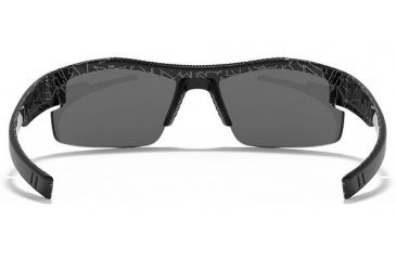 Image of Under Armour Youth Nitro L Sunglasses, Black/Silver Frame,Gray Multiflection Lens U8600048-018801