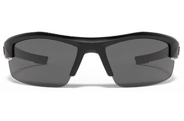 Image of Under Armour Youth Nitro L Sunglasses, Black/Silver Frame,Gray Multiflection Lens U8600048-018801