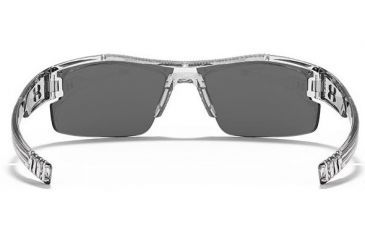 Image of Under Armour Youth Nitro L Sunglasses, Clear Frame,Gray/Orange Multiflection Lens U8600048-141441