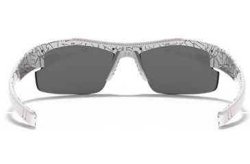 Image of Under Armour Youth Nitro L Sunglasses, White/Black Frame, Gray Multiflection Lens U8600048-881101