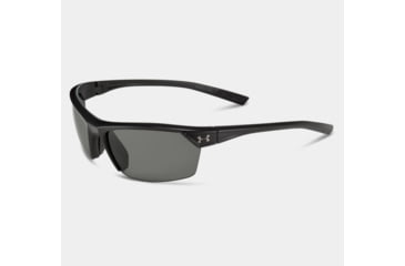 Image of Under Armour Zone 2.0,Shiny Black Frame w/Charcoal Gray Rubber,Gray ML, U8600050-000908