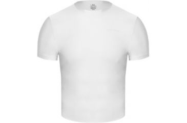 Image of UnderArmour Men's HeatGear Relaxed Crew - White Color 1000884-100