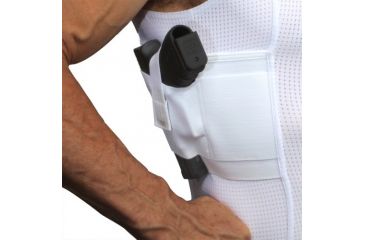 Image of UnderTech Undercover Mens Concealment Holster Tank Top Coolux Shirt,White,XL T1276WH-XL