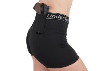 Image of UnderTech Undercover UTUC Womens Concealment Short Shorts, Black 4021-BLK-LG, EDEMO1