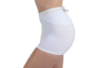 Image of UnderTech Undercover UTUC Womens Concealment Short Shorts, White 4021-WHI-SM