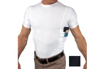 Image of UnderTech Undercover Mens Travel Safe Crew Neck Shirt,Black,2XL TS0293BK-2X