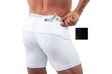 Image of UnderTech Undercover Mens Travel Safe Shorts,Black,2XL TS0562BK-2X