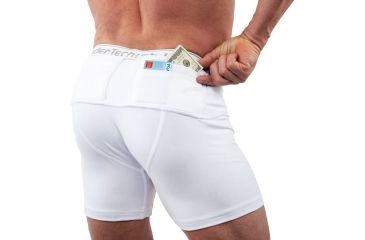 Image of UnderTech Undercover Mens Travel Safe Shorts,White,2XL TS0562WH-2X