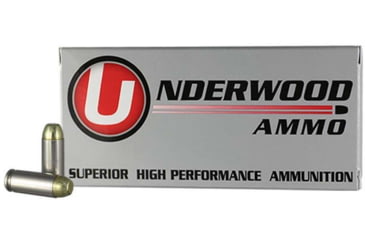 Image of Underwood Ammo 10mm Auto 155 Grain Full Metal Jacket Nickel Plated Brass Cased Pistol Ammo, 50 Rounds, 233
