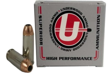 Image of Underwood Ammo 10mm Auto 180 Grain XTP Jacketed Hollow Point Nickel Plated Brass Cased Pistol Ammo, 20 Rounds, 243
