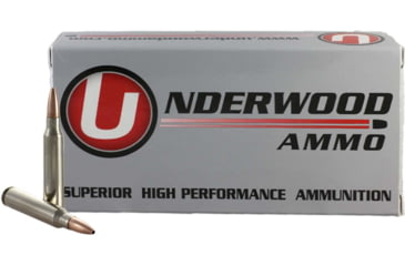 Image of Underwood Ammo .223 Remington 62 Grain Solid Monolithic Hollow Point Nickel Plated Brass Cased Rifle Ammo, 20 Rounds, 420