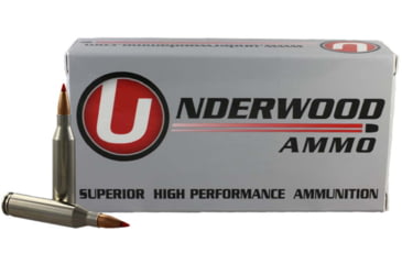 Image of Underwood Ammo .243 Winchester 58 Grain Polymer Tipped Spitzer Nickel Plated Brass Cased Rifle Ammo, 20 Rounds, 531