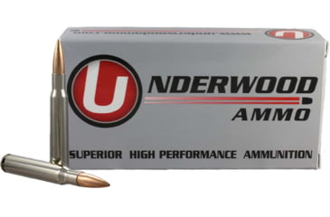 Image of Underwood Ammo .30-06 Springfield 168 Grain Hollowpoint Boat Tail Match Nickel Plated Brass Cased Rifle Ammo, 20 Rounds, 527