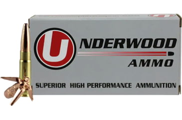 Image of Underwood Ammo .300 AAC Blackout 194 Grain Solid Monolithic Hollow Point Nickel Plated Brass Cased Rifle Ammo, 20 Rounds, 452