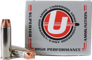 Image of Underwood Ammo .357 Magnum 120 Grain Solid Monolithic Nickel Plated Brass Cased Pistol Ammo, 20 Rounds, 913