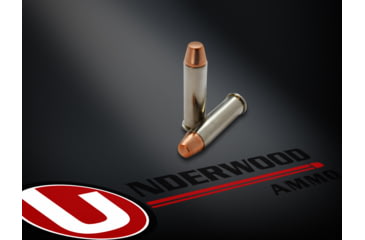 Image of Underwood Ammo .357 Magnum 125 Grain Full Metal Jacket Nickel Plated Brass Cased Pistol Ammo, 50 Rounds, 120