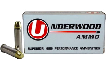Image of Underwood Ammo .357 Magnum 125 Grain Full Metal Jacket Nickel Plated Brass Cased Pistol Ammo, 50 Rounds, 120