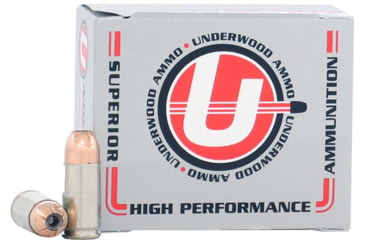 Image of Underwood Ammo .357 Magnum 158 Grain XTP Jacketed Hollow Point Nickel Plated Brass Cased Pistol Ammo, 20 Rounds, 124