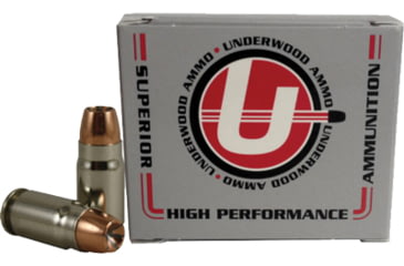 Image of Underwood Ammo .357 Sig 125 Grain Bonded Jacketed Hollow Point Nickel Plated Brass Cased Pistol Ammo, 20 Rounds, 149