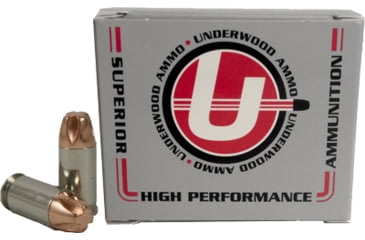 Image of Underwood Ammo .380 ACP 90 Grain Solid Monolithic Nickel Plated Brass Cased Pistol Ammo, 20 Rounds, 643