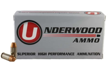 Image of Underwood Ammo .40 S&amp;W 180 Grain Full Metal Jacket Nickel Plated Brass Cased Pistol Ammo, 50 Rounds, 227