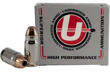 Image of Underwood Ammo .40 Super 135 Grain Jacketed Hollow Point Nickel Plated Brass Cased Pistol Ammo, 20 Rounds, 632