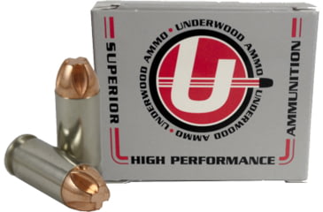Image of Underwood Ammo .40 S&amp;W 140 Grain Xtreme Penetrator Solid Monolithic Nickel Plated Brass Cased Pistol Ammo, 20 Rounds, 829