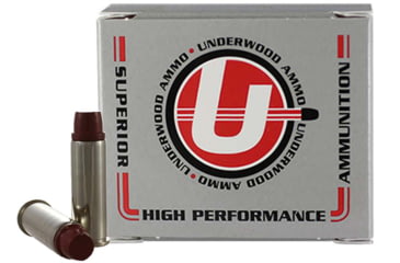 Image of Underwood Ammo .41 Remington Magnum 230 Grain Coated Hard Cast Nickel Plated Brass Cased Pistol Ammo, 20 Rounds, 745