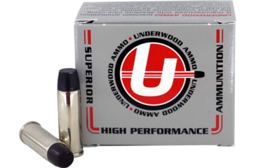 Image of Underwood Ammo .41 Remington Magnum 265 Grain Coated Hard Cast Nickel Plated Brass Cased Pistol Ammo, 20 Rounds, 746