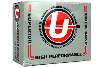 Image of Underwood Ammo .44 Remington Magnum 225 Grain Solid Copper Hollow Point Nickel Plated Brass Cased Pistol Ammo, 20 Rounds, 324