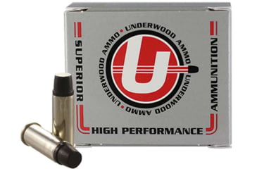 Image of Underwood Ammo .44 Special 255 Grain Coated Hard Cast Nickel Plated Brass Cased Pistol Ammo, 20 Rounds, 737