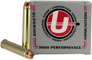 Image of Underwood Ammo .444 Marlin 220 Grain Solid Monolithic Nickel Plated Brass Cased Rifle Ammo, 20 Rounds, 554