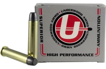 Image of Underwood Ammo .45-70 Government 430 Grain Coated Hard Cast Nickel Plated Brass Cased Rifle Ammo, 20 Rounds, 750